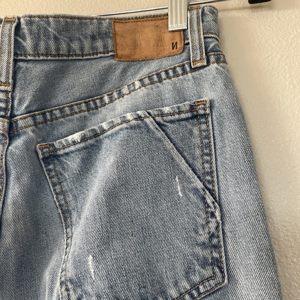 Comune Aberdeen Thrift Straight Fit Jeans‎ Women's Size 27 Button Fly Distressed - Picture 14 of 15